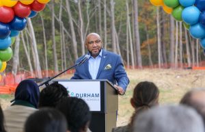 Superintendent at DSA groundbreaking