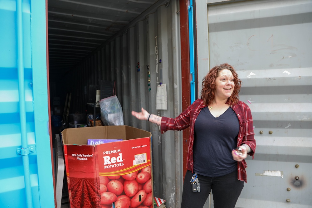 gathering items for Helene victims