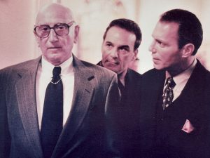 Sal Ruffino (center) appears with two other characters in The Sopranos.
