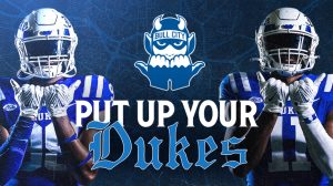 Duke has tried to brand the hands as part of its athletic marketing