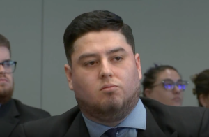 A man in court